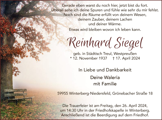 Zur Gedenkseite von Reinhard